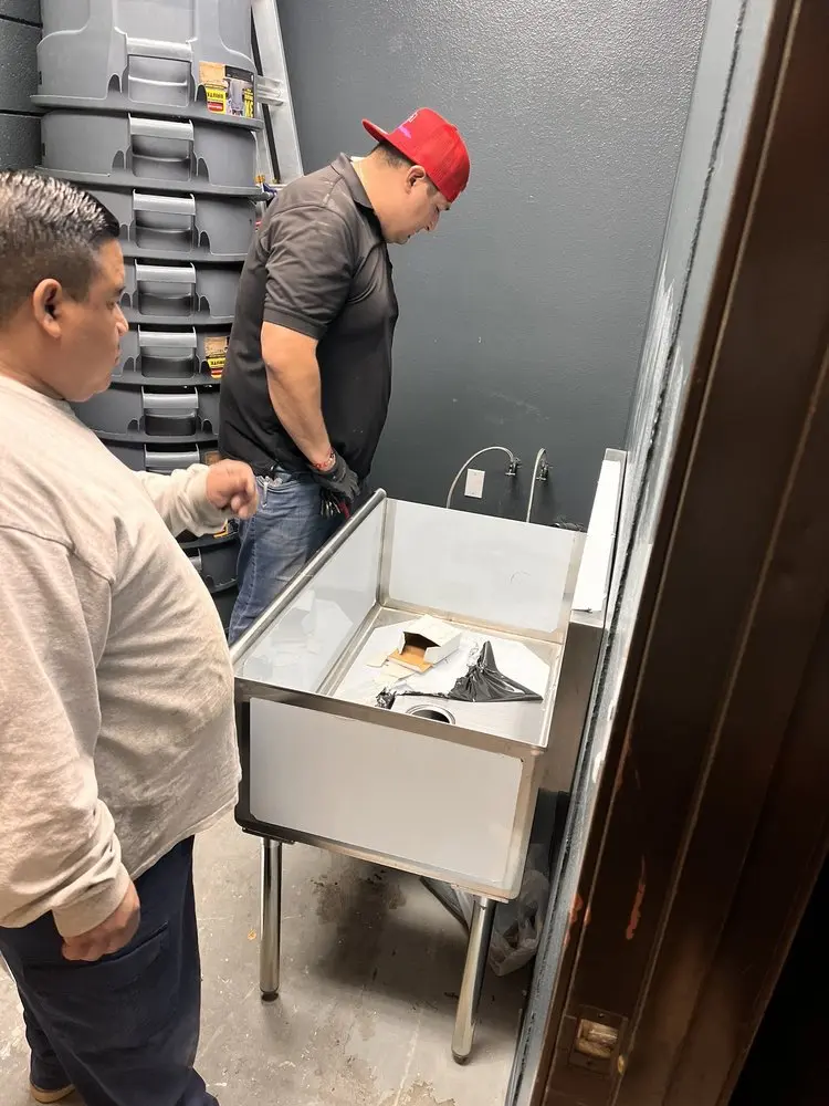 Commercial plumbing and sink installation in Barbecue